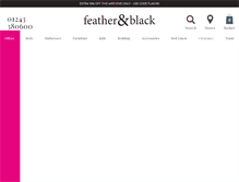 Tablet Screenshot of featherandblack.com